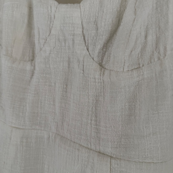 Sabo Skirt | Size XS | Light and Breezy Summer 5 Button Dress | Cream - Picture 3 of 7